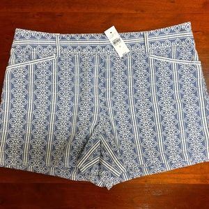 Loft Blue Rivera shorts NWT